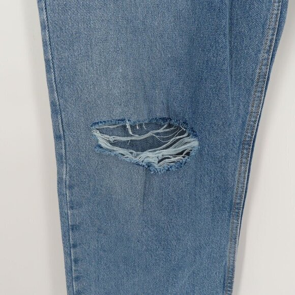Levis Womens 31 SilverTab 94 Baggy Blue Denim Jeans Distressed Cotton Blend NEW - Picture 4 of 12